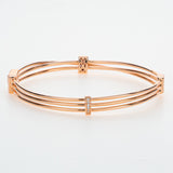 Rose Gold Double Chain Shimmer Bracelet