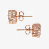 Rose Gold Round Earrings