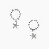 Sterling Silver Starfish Earrings