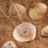 Golden Open Heart Necklace