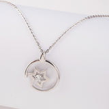 Silver Star Sphere Necklace