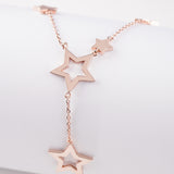 Rose Gold Star Galaxy Necklace