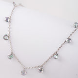 Silver Rainbow Stone Queen's Necklace