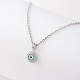 Silver Evil Eye Necklace