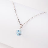 Sterling Silver Blue Stone Pendant