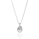 Silver Shell Flower Necklace