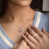 Silver Petals Necklace