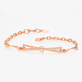 Rose Gold Close Hearts Bracelet