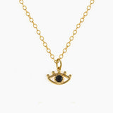 Golden Evil Eye Necklace